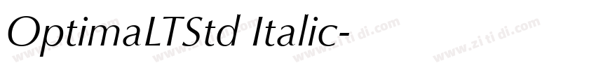 OptimaLTStd Italic字体转换